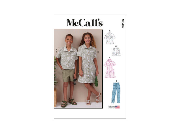 McCall's 8461 - Topp, romper og bukse til barn.