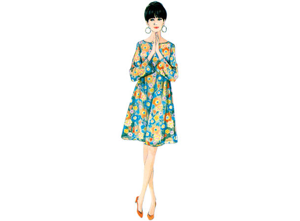 McCall's 8466 - Vintage Kjole.