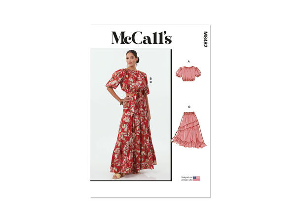 McCall's 8482 - Topp og skjørt.