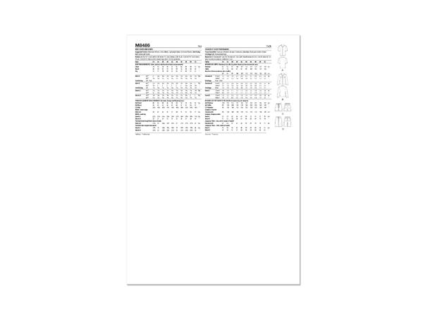 McCall's 8486 - Skjorte og shorts.