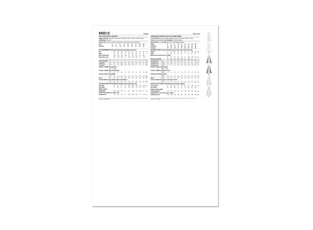 McCall's 8512 - Jumpsuit og kjole.