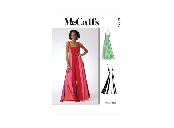 McCall's 8512 - Jumpsuit og kjole.