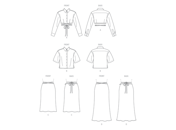 Vogue 1944 - Bluse og skjørt.