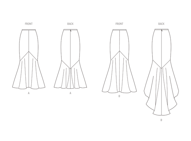 Vogue 1986 - Skjørt.