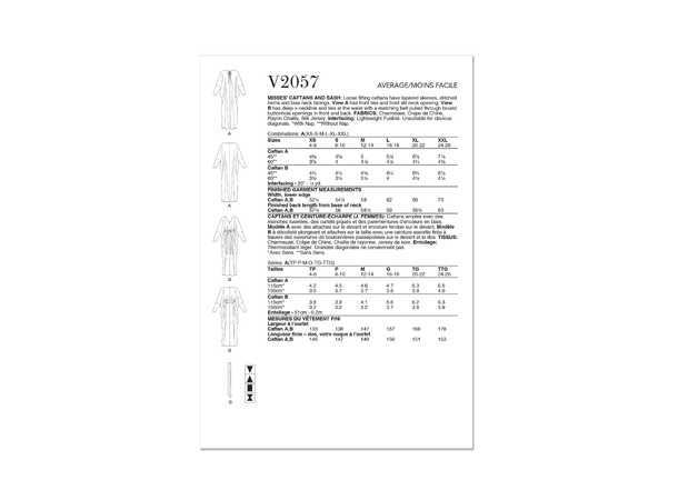 Vogue 2057 - Lang kaftan.