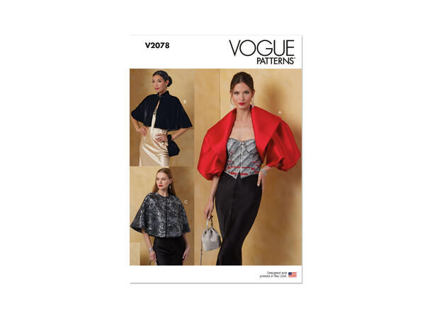 Vogue 2078 - Bolero og cape.