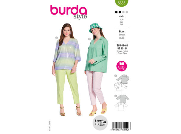 Burda 5745 - Bluse