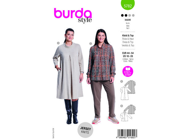 Burda 5782 - Kjole og genser.