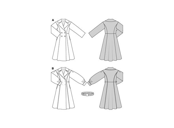 Burda 5840 - Frakk og Vest