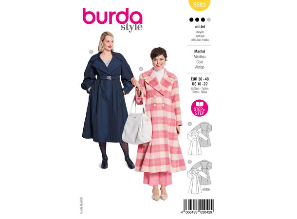 Burda 5840 - Frakk og Vest