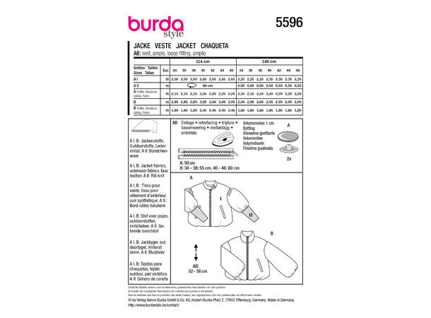 Burda 5870 - Jakke