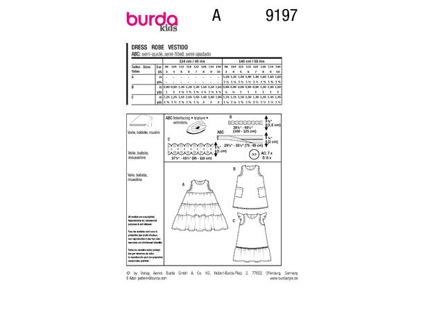 Burda 9220 - Kjole.