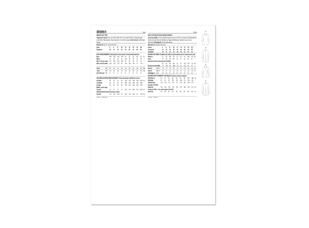 Butterick 6961- Kjole til dame