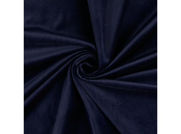 Fløyel, bomull Blå, marine 
