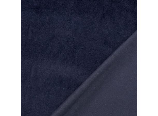 Fløyel, bomull Blå, marine 