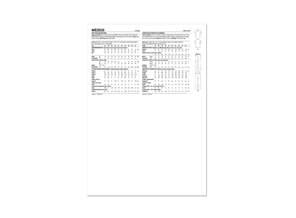 KnowME 2035 - Poloskjorte og bukse til herre.