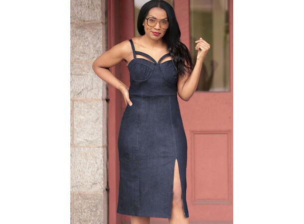 KnowME 2094 - Kjole med splitt.