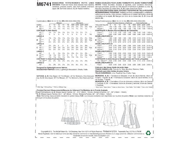 McCall's 6741 - Kjole.