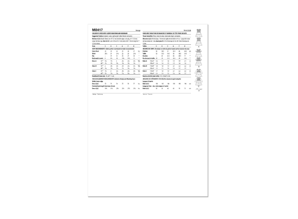 McCall's 8417 - Kjole og hårbånd til barn.