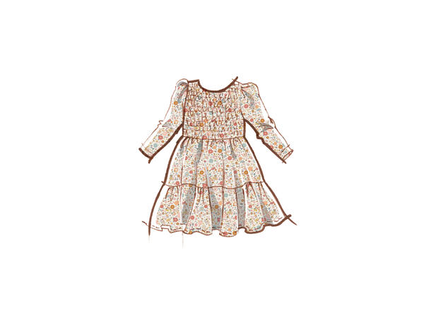 McCall's 8417 - Kjole og hårbånd til barn.