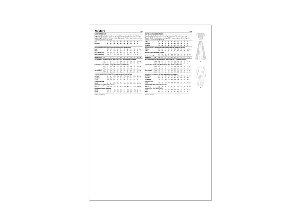 McCall's 8431 -Vintage topp og skjørt.