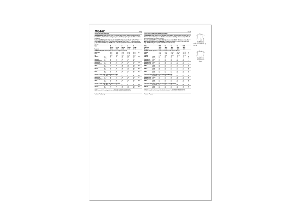 McCall's 8442 - Vest unisex.