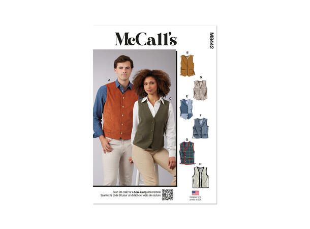 McCall's 8442 - Vest unisex.