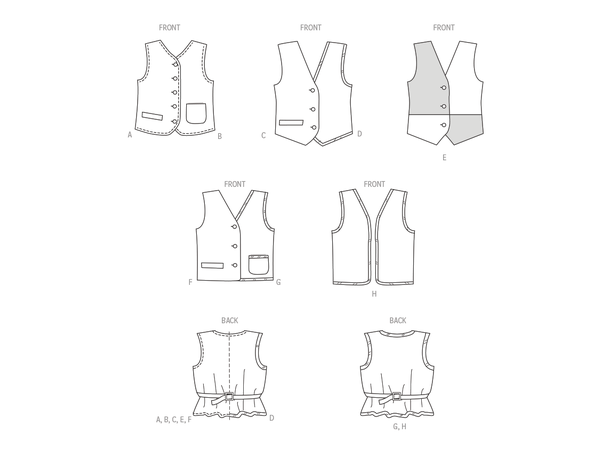 McCall's 8442 - Vest unisex.