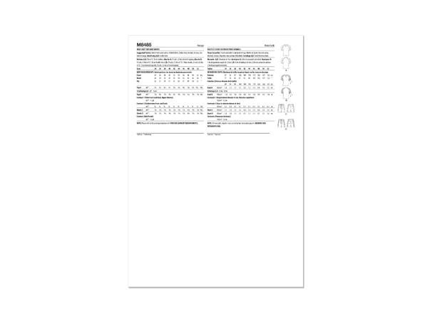 McCall's 8485 - Tennisantrekk.