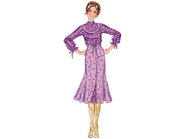 McCall's 8490 - Vintage Bluse, skjørt og underskjørt