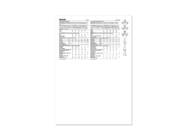 McCall's 8490 - Vintage Bluse, skjørt og underskjørt