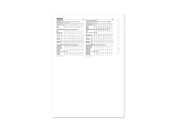 McCall's 8499 - Vintage Kjole og topp.