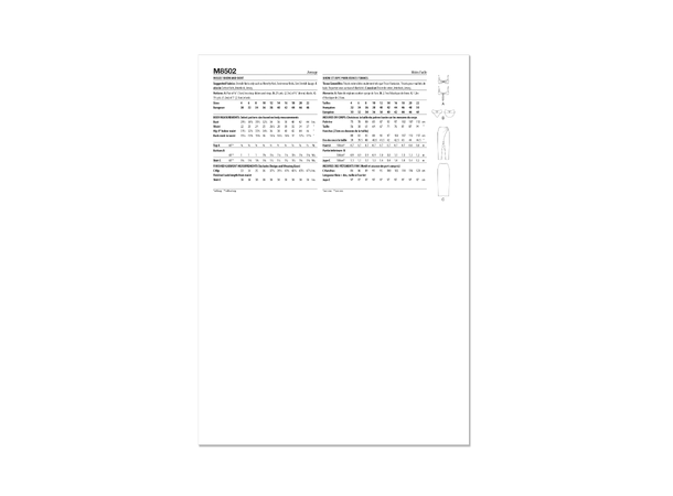 McCall's 8502 - Bikini og skjørt.