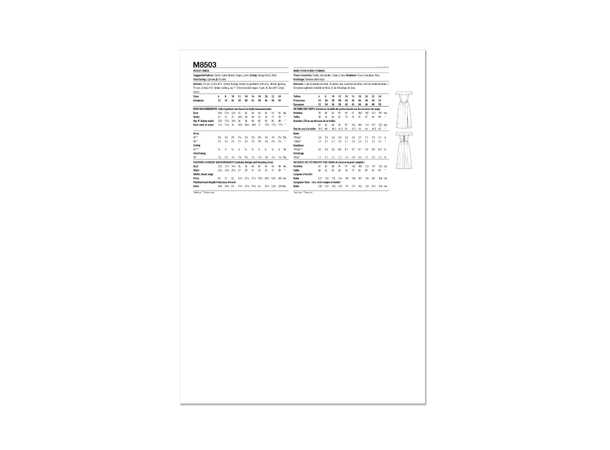 McCall's 8503 - Kjole.