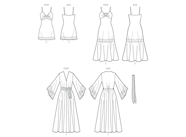 McCall's 8535 - Morgenkåpe og nattkjole.