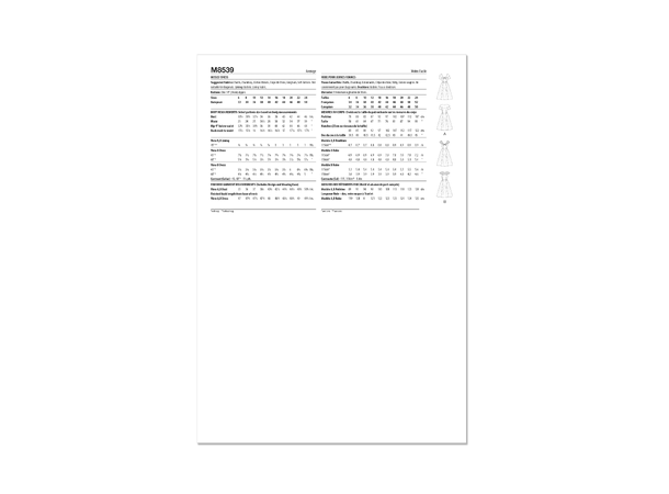 McCall's 8539 - Vintage kjole.