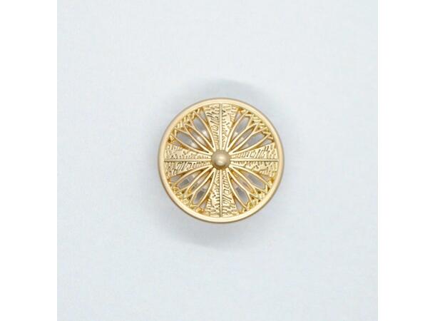 Metallknapp 18mm, gull 