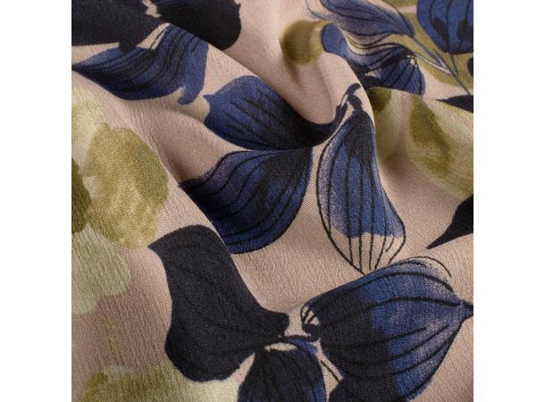 Viskose Borken Crepe Blader, gammelrosa