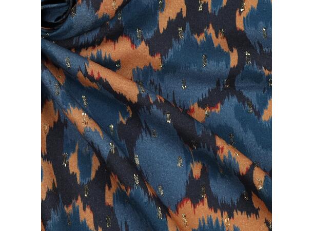 Viskose Lurex Animal Skin - Navy