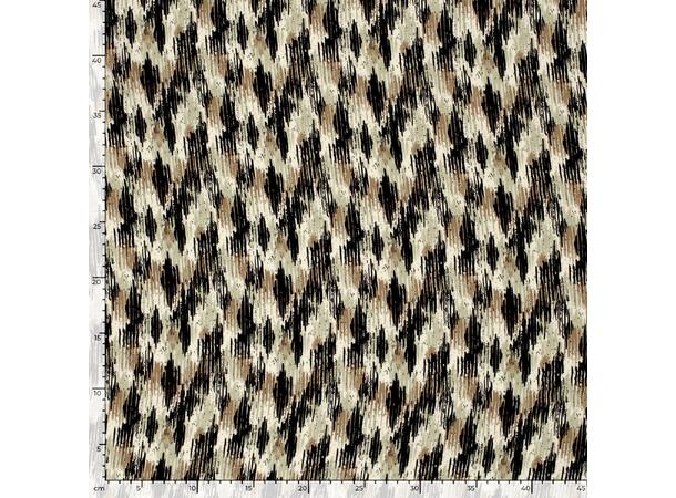 Viskose Poplin Abstract Off White striper