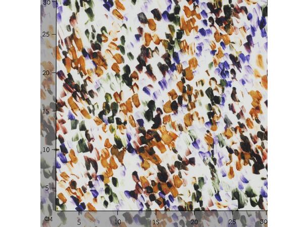 Viskose RADIANCE DIGITAL ABSTRACT - OFF-WHITE