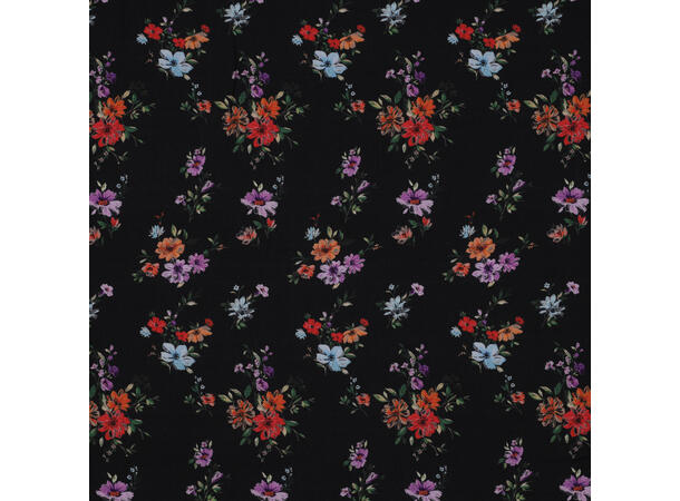 Viskose Radiance Flowers - sort