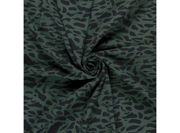 Viskose Twill Abstract Petrol 