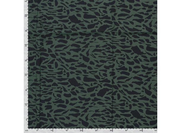 Viskose Twill Abstract Petrol 