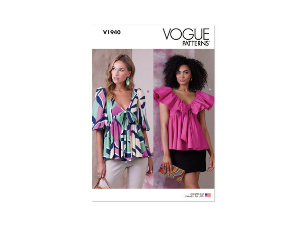 Vogue 1940 - Løstsittende topp.