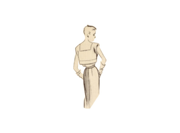 Vogue 1964 - Vintage Kjole, topp og cape.