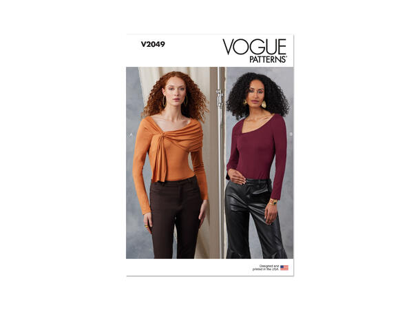 Vogue 2049 - Body med lange ermer.