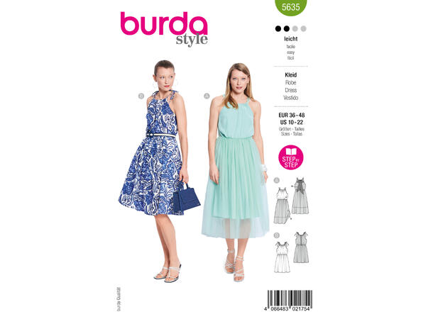 Burda 5719 - Kjole.