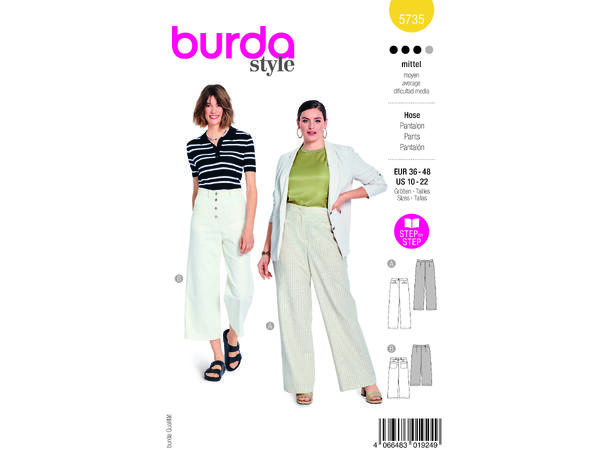 Burda 5735 - Bukse.