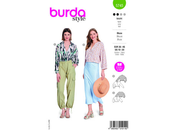 Burda 5745 - Bluse